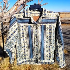 Vintage Gotcha Covered Jean Wear women's western coat. Made in USA